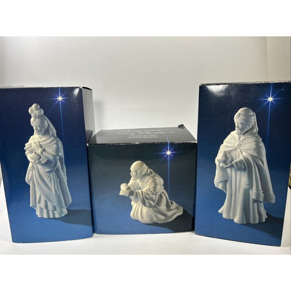 Vintage Avon Nativity The Three Magi Wise Men Figurine Porcelain Christmas